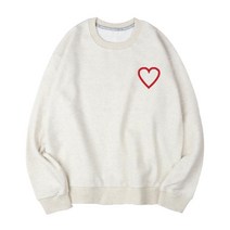 벤힛 A Heart 세미 오버핏 특양면 맨투맨