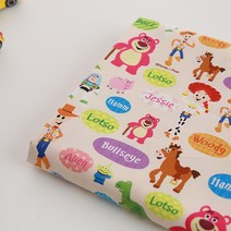 코튼빌 디즈니 토이스토리 20수 면원단 2p, 말풍선