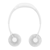 테르톤 LED 넥 밴드형 듀얼 BLDC 선풍기, TF-2118W, 화이트