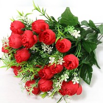 조아트 조화 성묘꽃 12대 케이라로즈 3p, 레드
