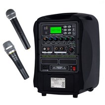 그레이스 블루투스 충전식 이동형 행사용 앰프 EG-116 150W + 유선 마이크 + 무선 마이크 핸드형, 앰프(EG-116)