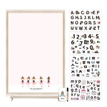 꼬메모이 꼬모보드 블랑 + 랙 유아 자석 칠판 보드세트 + 쥬에 봉봉 문자퍼즐 4종세트 + 지우개 랜덤발송 + 마카 랜덤발송, 리틀발레리나