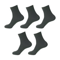 남성용 드라이쿨 중목 정장 양말 5켤레
