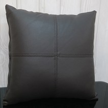 헤일리 리오 가죽 쿠션, 초코블랙