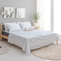 허니베딩 냉감 퓨어 여름 홑이불, 블루