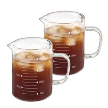 마시피렌체 내열유리 계량컵 2p, 350ml