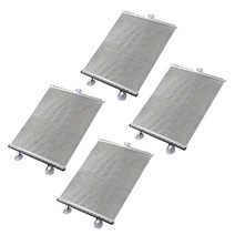 블럭마트 롤업 차량용 햇빛가리개 50 x 125 cm, 실버, 4개