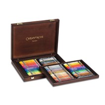 까렌다쉬 네오칼라1 + 2 왁스파스텔 우든박스, 80색, 1개