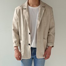 제이에이치스타일 린넨 블레이저 싱글 자켓 JHROK143