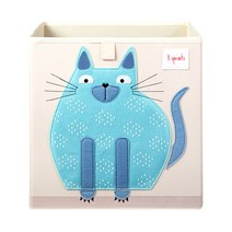 3스프라우츠 장난감 정리 사각 스토리지 박스, 고양이