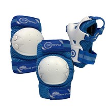 뉴스타 아동용 롤러스포츠 보호장구 손목보호대 + 팔꿈치보호대 + 무릎보호대, 블루