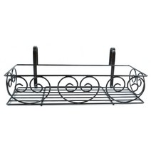 데코코마니 철제 코팅 베란다 화분걸이, 다크브라운, 1단