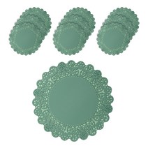 플라이토 실리콘 레이스 컵받침 10p, 카키
