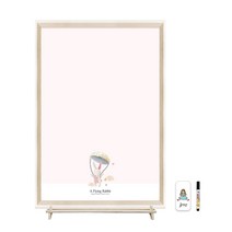 꼬모보드 블랑 토끼날다 + 꼬모랙세트 유아 자석 칠판 보드 + 지우개 + 마카, 랜덤발송(지우개, 마카), 혼합색상(보드), 화이트(꼬모랙)