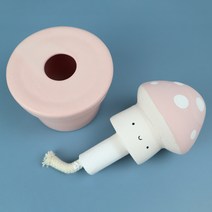 채소 삼총사 디퓨저 버섯 분홍색 7.5 x 7.5 x 10 cm, 일랑일랑
