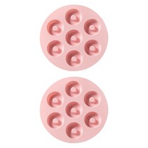 오웬 미니 도넛 아이스몰드 얼음틀 2p, 핑크