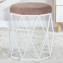 가팡 철제 화장대 의자, 베이지 C타입