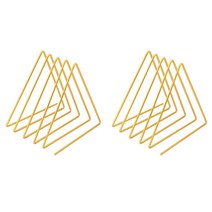 앤티스 모던 삼각 인테리어 북앤드 2p, 골드