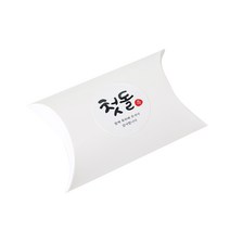 반달상자 + 첫돌스티커 캘리1 세트, 화이트, 100세트
