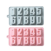 오웬 숫자 아이스몰드 블루 + 핑크, 혼합색상, 1세트