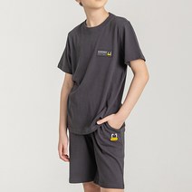 팬콧 아동용 솔리드 반팔 상하복 세트
