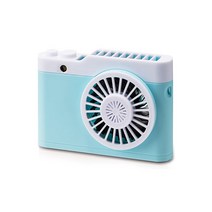 미미드비숑 카메라 목걸이 휴대용 선풍기, FN-01, 블루