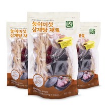 건강의벗 능이버섯 삼계탕 재료, 3개, 135g