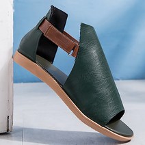 마켓A 여성용 사이드 벨크로 부띠힐 샌들