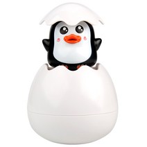 베이블퓨어리 유아 목욕놀이 장난감 에그퐁 펭귄, 블랙