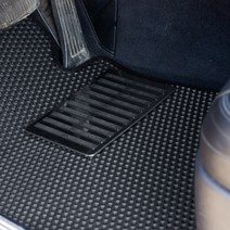 더존 벌집 카매트 일반형+레이싱 발판패드 3P, 현대 더 뉴 아반떼AD (2018년 9월~ /2열 에어컨 있음), 블랙