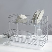 마켓비 HAGOOD 스텐 식기건조대 2단 GM8052