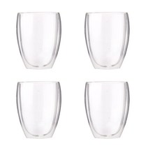 더블 라운지 글라스 컵 350ml, 4개