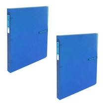 에코청운 칼라칩 투명 O링 바인더 3공 A4 2cm, 파랑, 2개