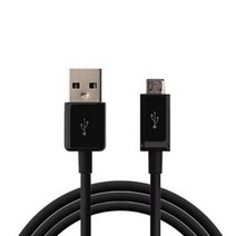 4YOU 삼성 급속 5핀 USB 충전 케이블 1.5m, 블랙, 1개