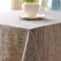 알럽홈 일본식 모던 린넨 식탁보, 네이비, 100 x 140 cm