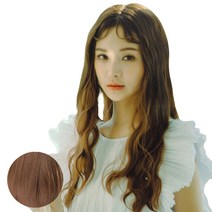 가발나라 U자형 히피펌 오픈반가발 + 엑스트라피스 2p + 가발빗 + 꼬리빗 + 악어핀 세트, 밀크브라운, 1세트