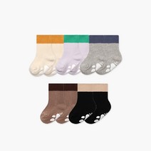 하이베이비클럽 아동용 투톤윈터양말 5족세트