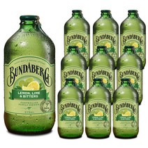 분다버그 레몬라임앤비터스 탄산음료, 375ml, 10개