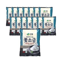 신송 꽃소금, 1kg, 15개
