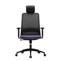 알프 SSAP 시리즈 의자 SSAP11PABN, 등판(블랙), 좌판(3144/퍼플)