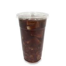 투고팩 투명 PET 아이스컵 50p + 평형뚜껑 50p, 670ml, 50개