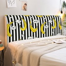 알럽홈 큐트 패턴일러스트 침대헤드커버, 바나나