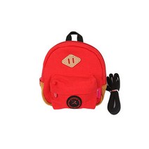 패리스독 하이스쿨 백팩 강아지 하네스 S~M, 레드, 1세트