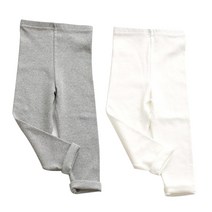 아동용 레인보우 스판 레깅스 2종 세트