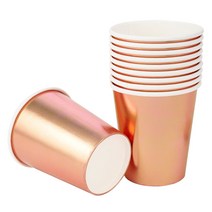 메탈릭 파티컵 로즈골드 240ml, 30개입