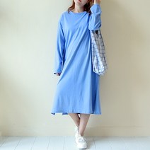 후니네 라떼트임 빅사이즈 임산부 롱 원피스