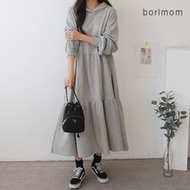 보리맘 드레시 임산부 후드 원피스 G290