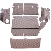차팡 풀커버 일반 원단 차량용 트렁크매트 초코브라운 + 벨크로 까끌이 15p + 보들이 15p, 니로 노블레스 5인승 2020년형(스피커 유)