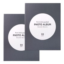 투영디자인 포토앨범 80포켓 2p, 다크블루, 40매