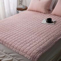 미니멀앤드 오가닉 유기농 60수 순면 피그먼트워싱 누빔패드, 베이비핑크